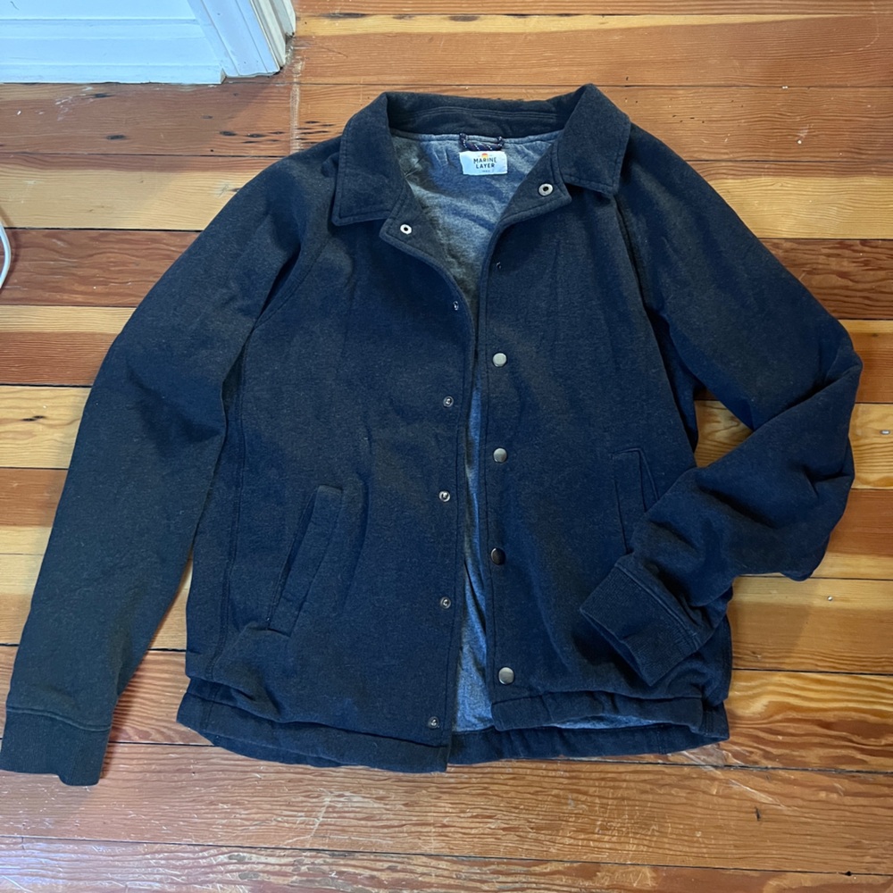 Marine layer bomber jacket sweater